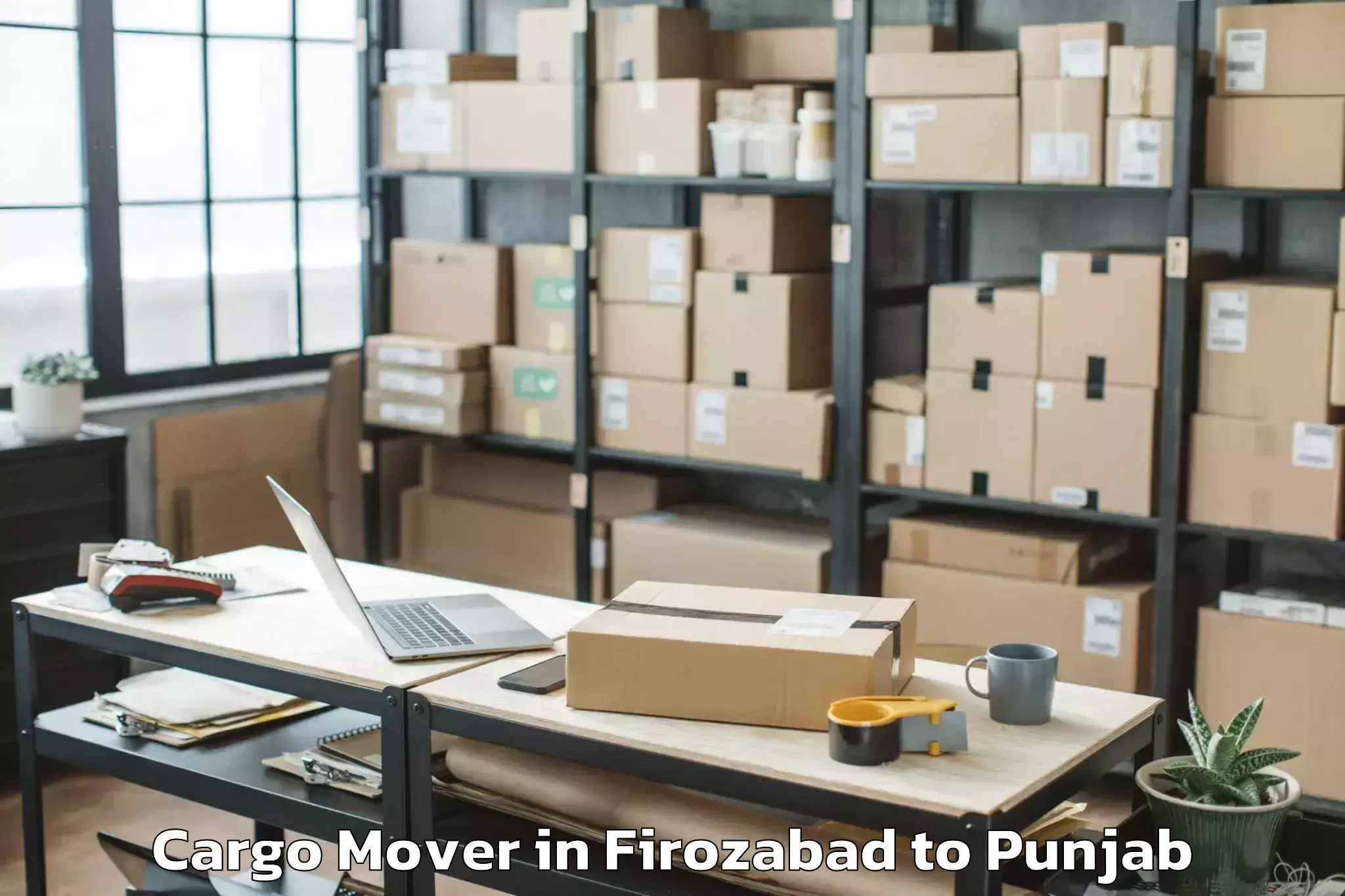 Leading Firozabad to Mohali Cargo Mover Provider